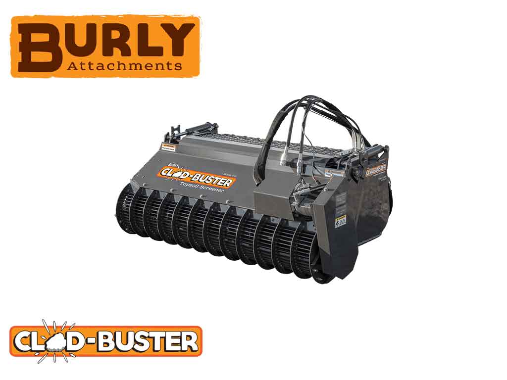 Cuchara cribadora BURLY CLOD BUSTER para minicargadoras