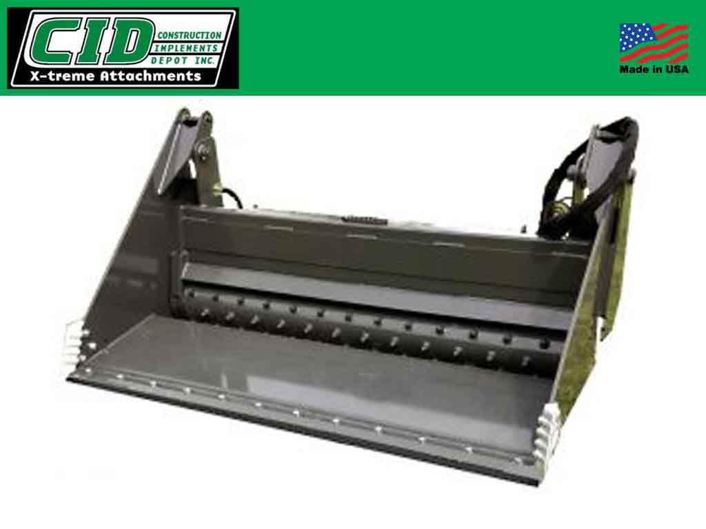 Rastrillo eléctrico multiusos CID X-treme para minicargadoras