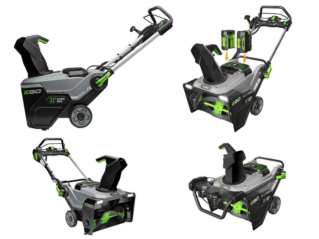 Quitanieves EGO Power Plus de 21" con potencia máxima y hoja de goma