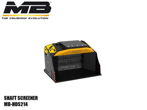 MB shaft screening bucket for skid steer