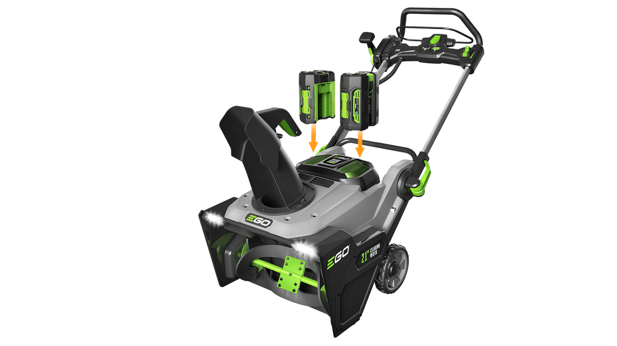 Quitanieves EGO Power Plus de 21" con potencia máxima y hoja de goma