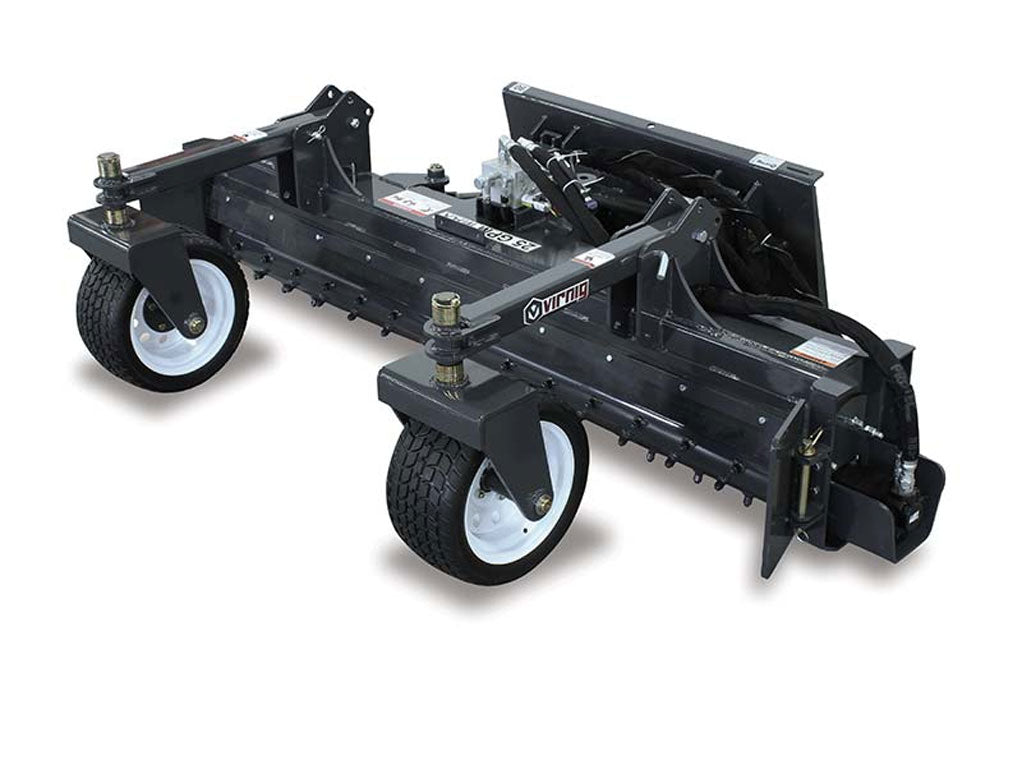 Virnig Power Rake for skid steer loaders