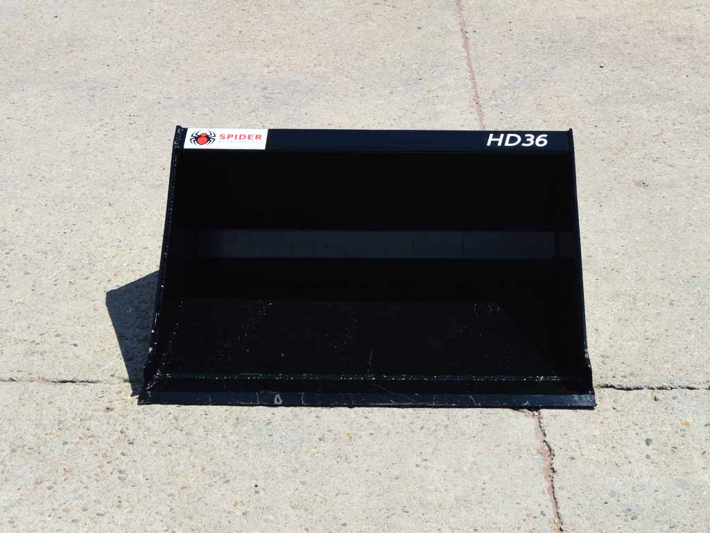 Cucharones de perfil bajo para minicargadora de servicio pesado SPIDER