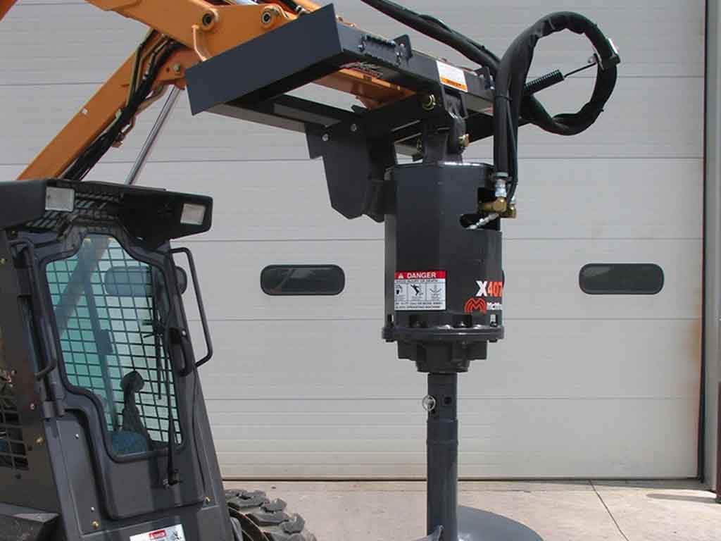 MCMILLEN Auger drives, X SERIES high torque, skid steer mounting (SSL)(CTL)