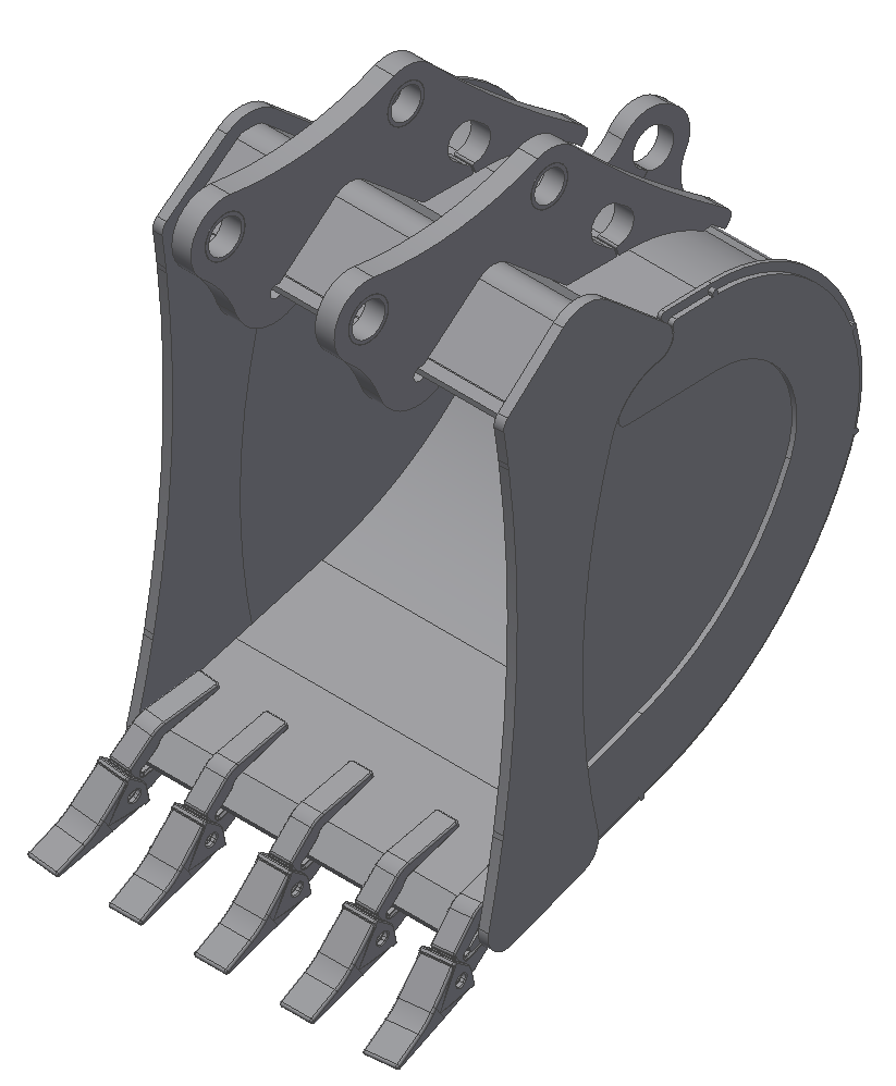 TAG Rock Buckets for 14000 - 16000 lbs. excavators