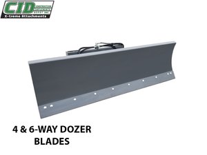 CID 4 & 6 Way Dozer Blade Attachment for Skid Steers