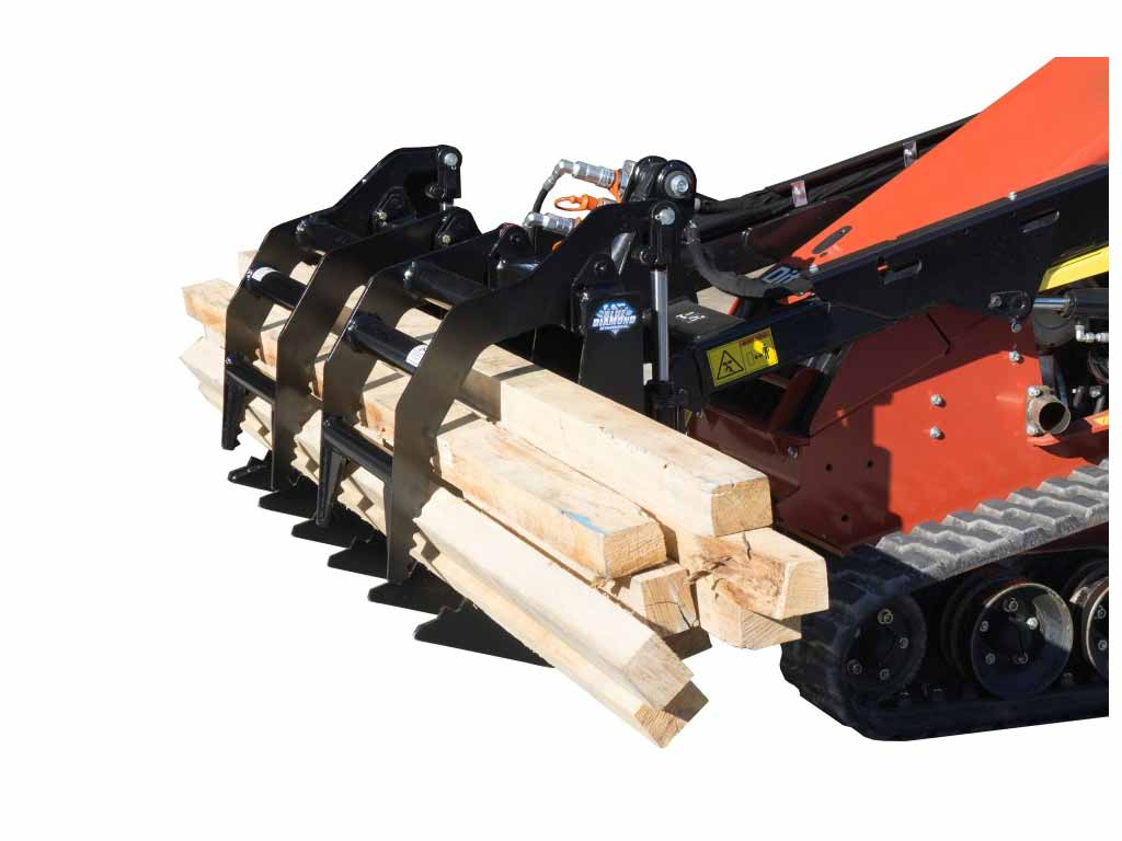 BLUE DIAMOND grapple rake for mini loader