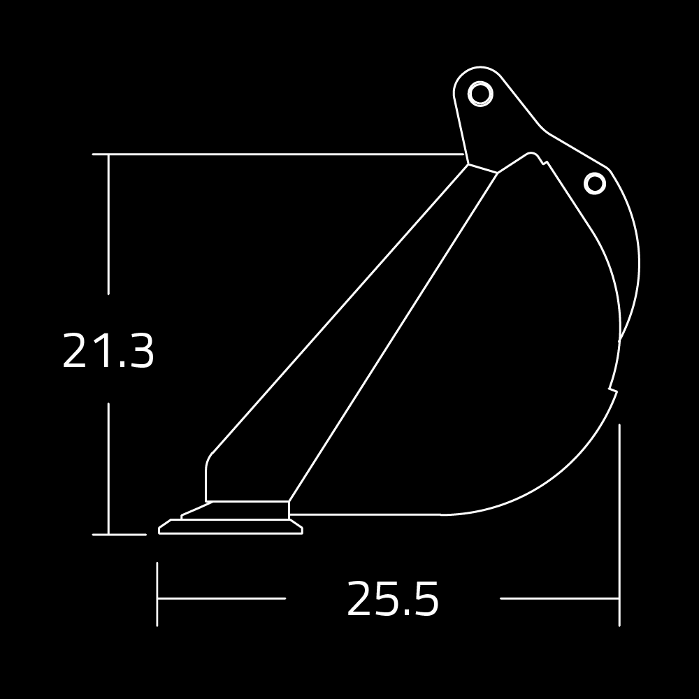 WAIN ROY Ditching and Grading Buckets for Tractor Loader Backhoes Over 16000 lbs.