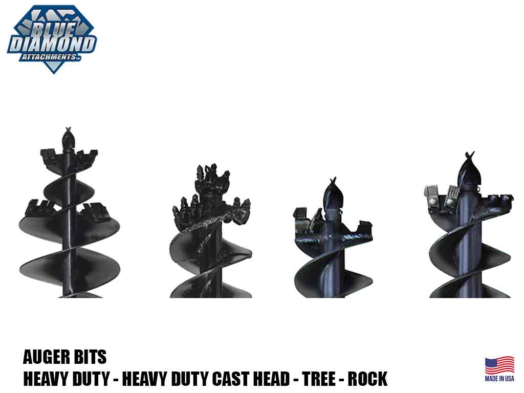 Mini Loader Auger Accessories | Earth Drilling Bits & Mounts | LEC