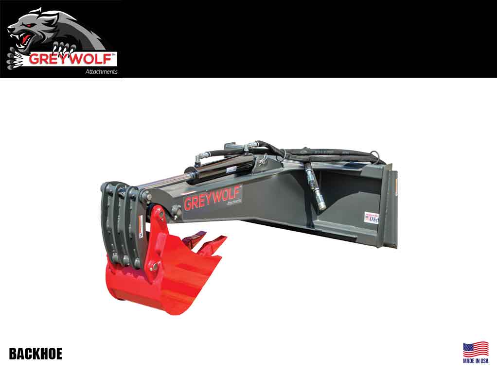 Retroexcavadora GREYWOLF para minicargadora