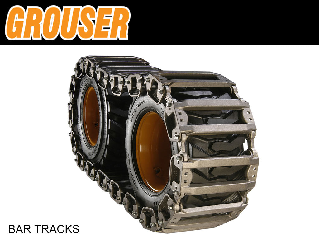 GROUSER bar tracks for skid steer loaders