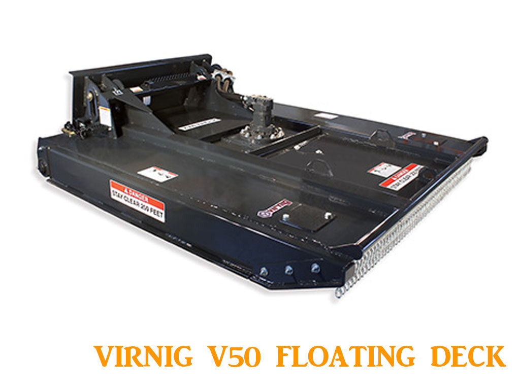 Virnig V50 Rotary Brush Cutter with Floating Deck for skid steers