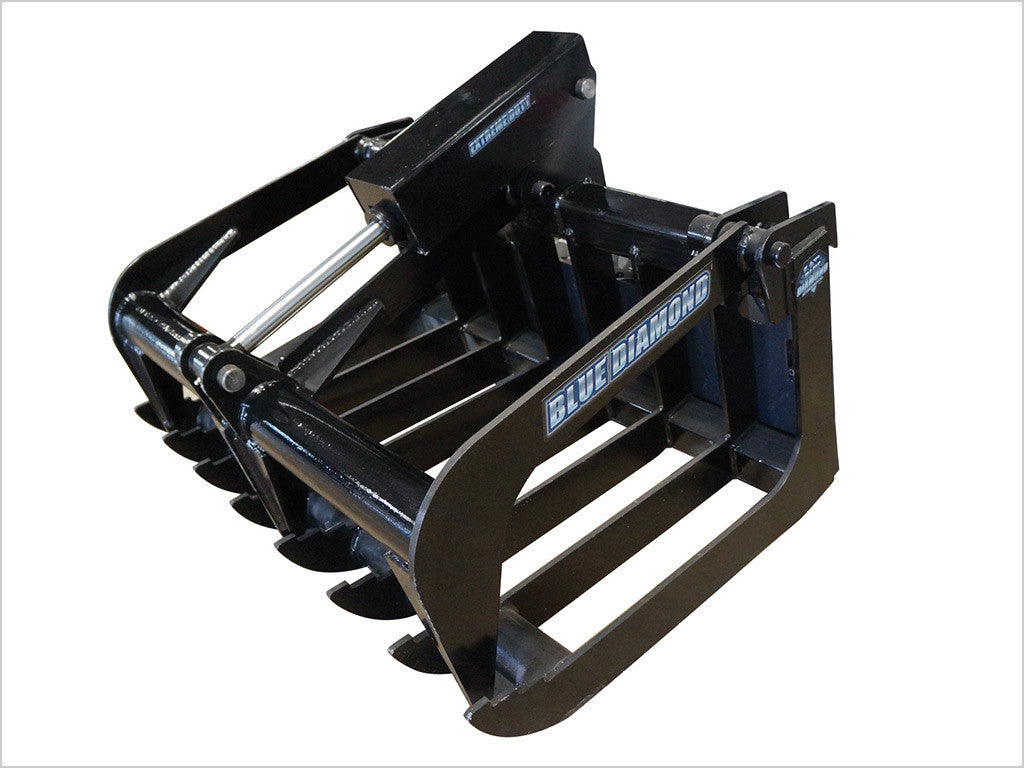 BLUE DIAMOND GRAPPLES FOR MINI SKID STEERS, 38" ROOT GRAPPLE
