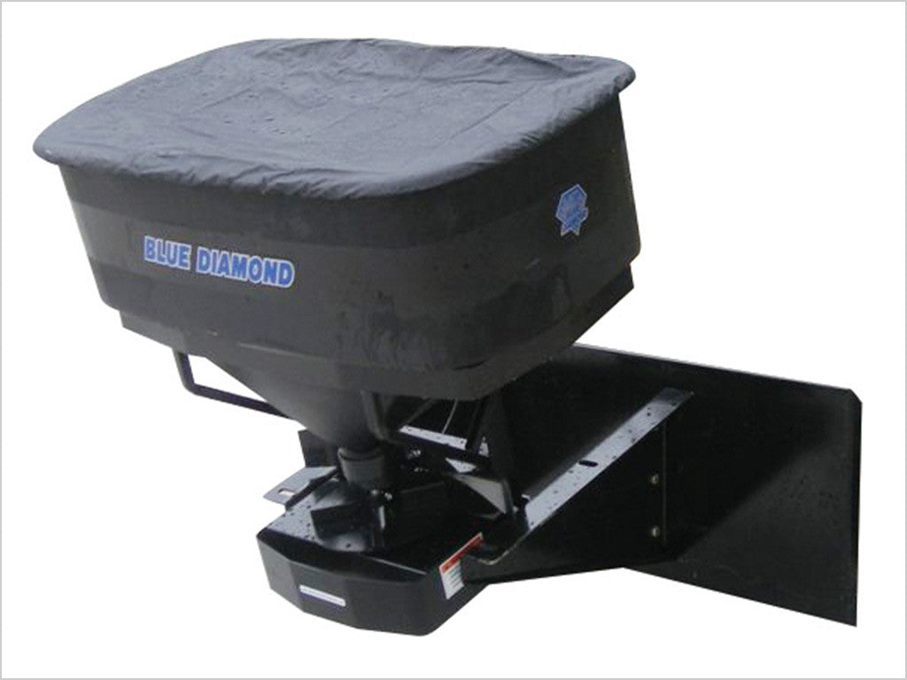 BLUE DIAMOND MATERIAL SPREADER FOR SKID STEER, OR 2" HITCH