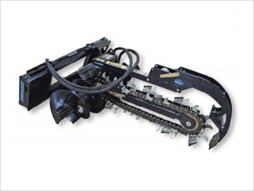 BLUE DIAMOND TRENCHER, 48" DEPTH, 8" ROCK CHAIN, INCLUDES CRUMBER