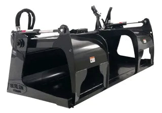 BERLON Extended Lip Heavy Duty Grapple Bucket skid steers