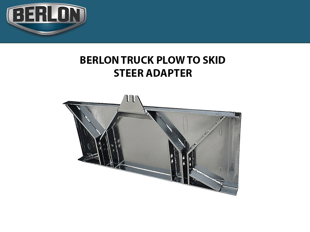 BERLON Truck Plow to Skid Steer adapter