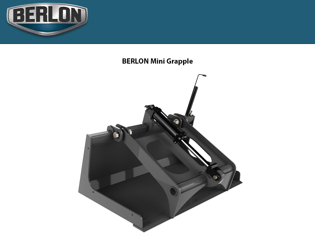 BERLON Mini Grapple Bucket for mini loaders