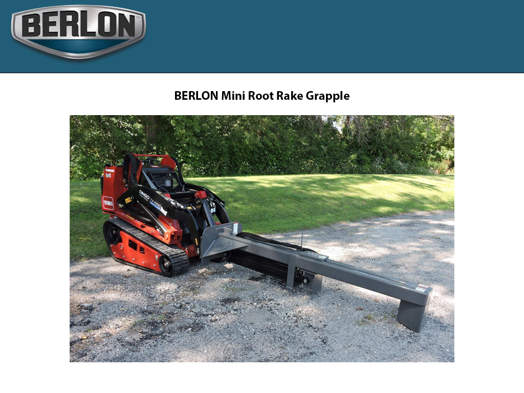 BERLON Mini Log Splitter for Mini Loader