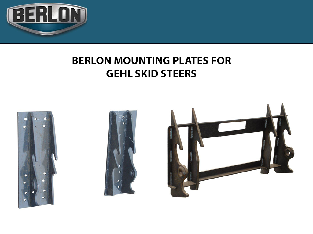 BERLON Mounting Plates for Gehl Skid steer loaders