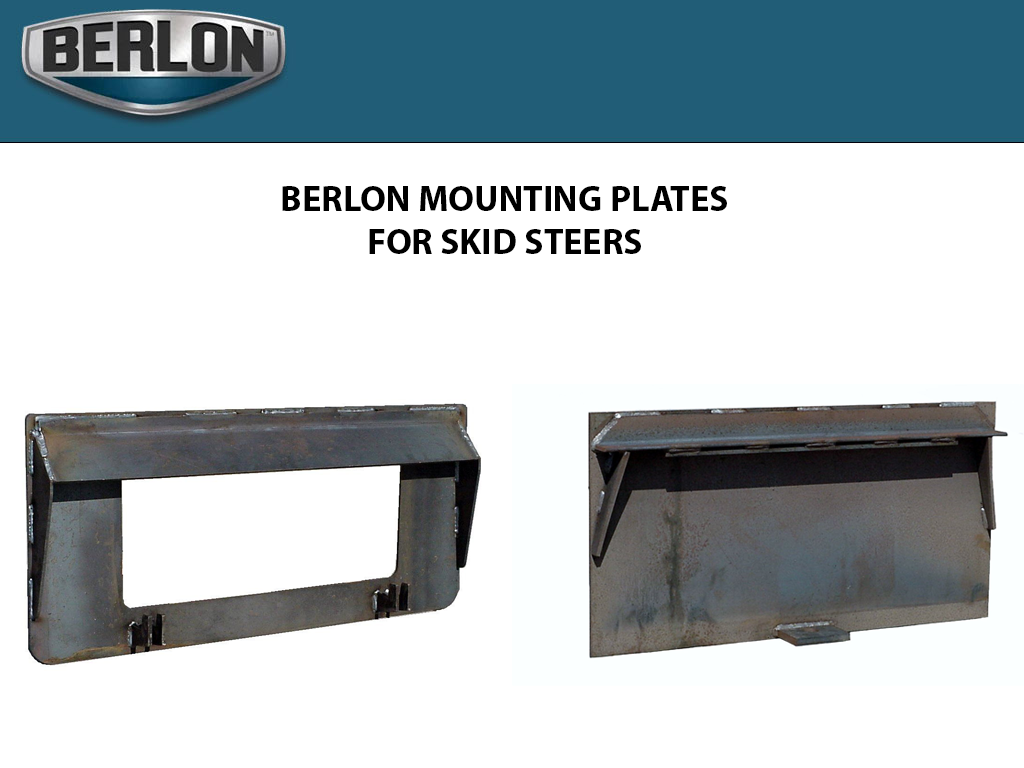 BERLON Mounting Plates for skid steer loaders
