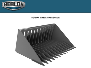 BERLON Skeleton Bucket for Mini Loaders