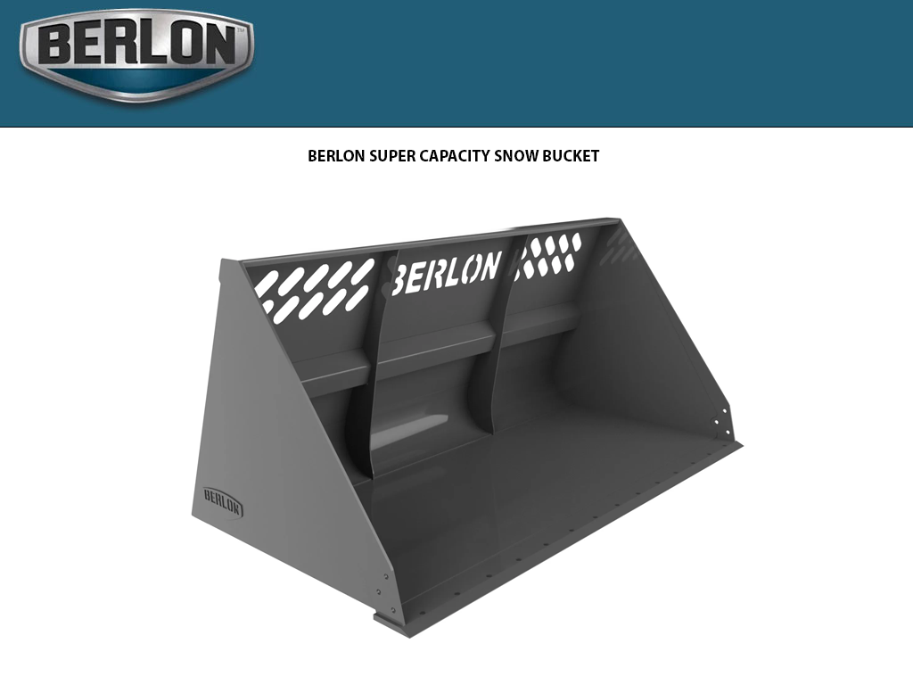 Cucharones de nieve de gran capacidad BERLON HCSB para minicargadoras