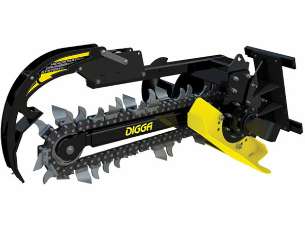 DIGGA Bigfoot Trencher For Skid Steers (16-30 gpm)