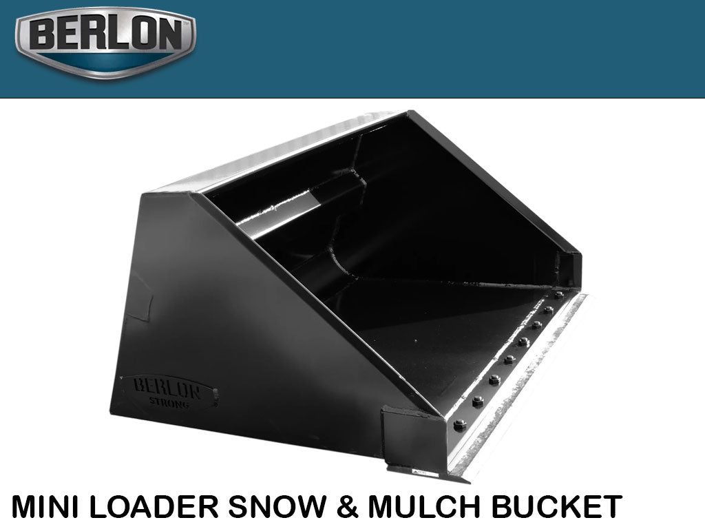 BERLON snow bucket for mini loader