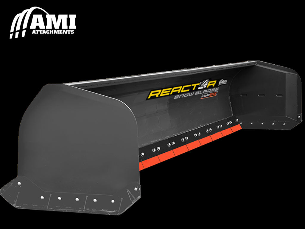 AMI REACTOR FLUID EDGE segmented blade snow push box for skid steer