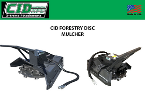 CID Forestry Disc Mulcher for Skid Steers