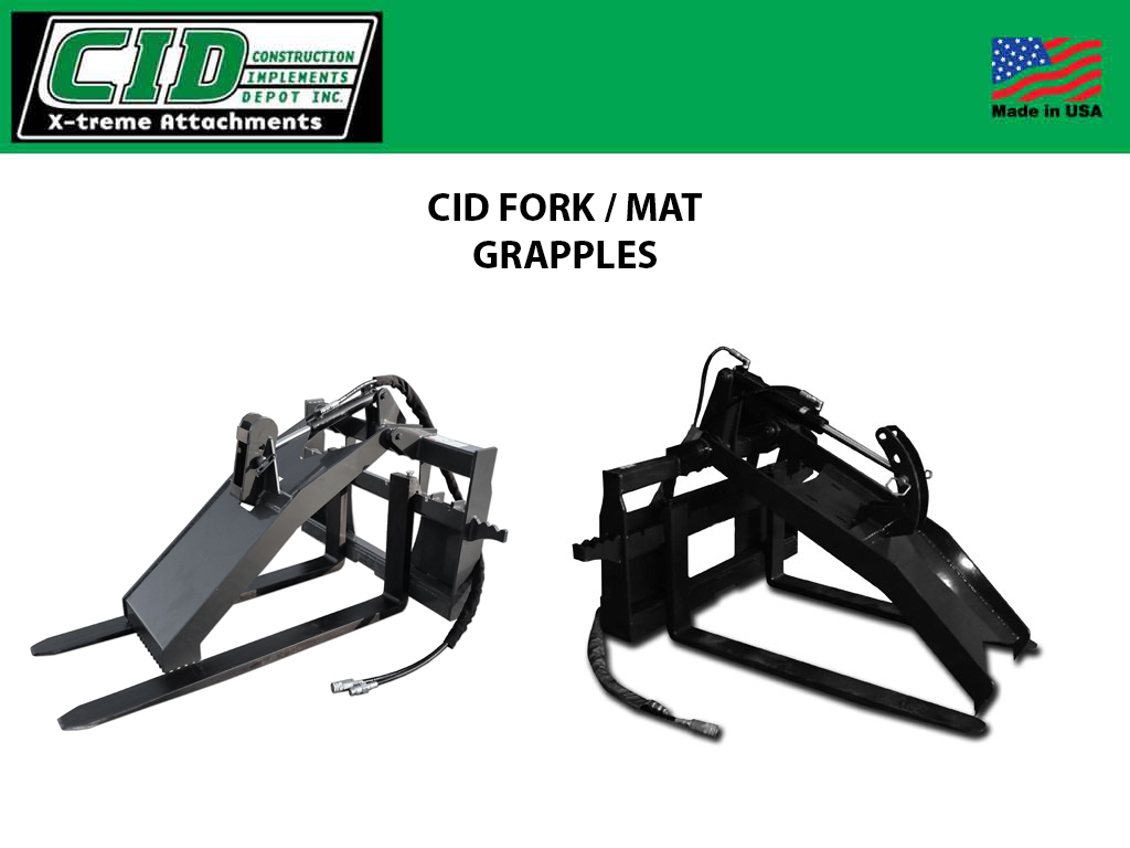 CID Fork Grapple & Mat Grapple for Skid Steers