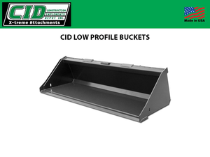 CID Low Profile Buckets for Skid Steers