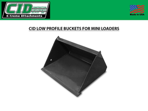 CID Low Profile Buckets For Mini Loaders