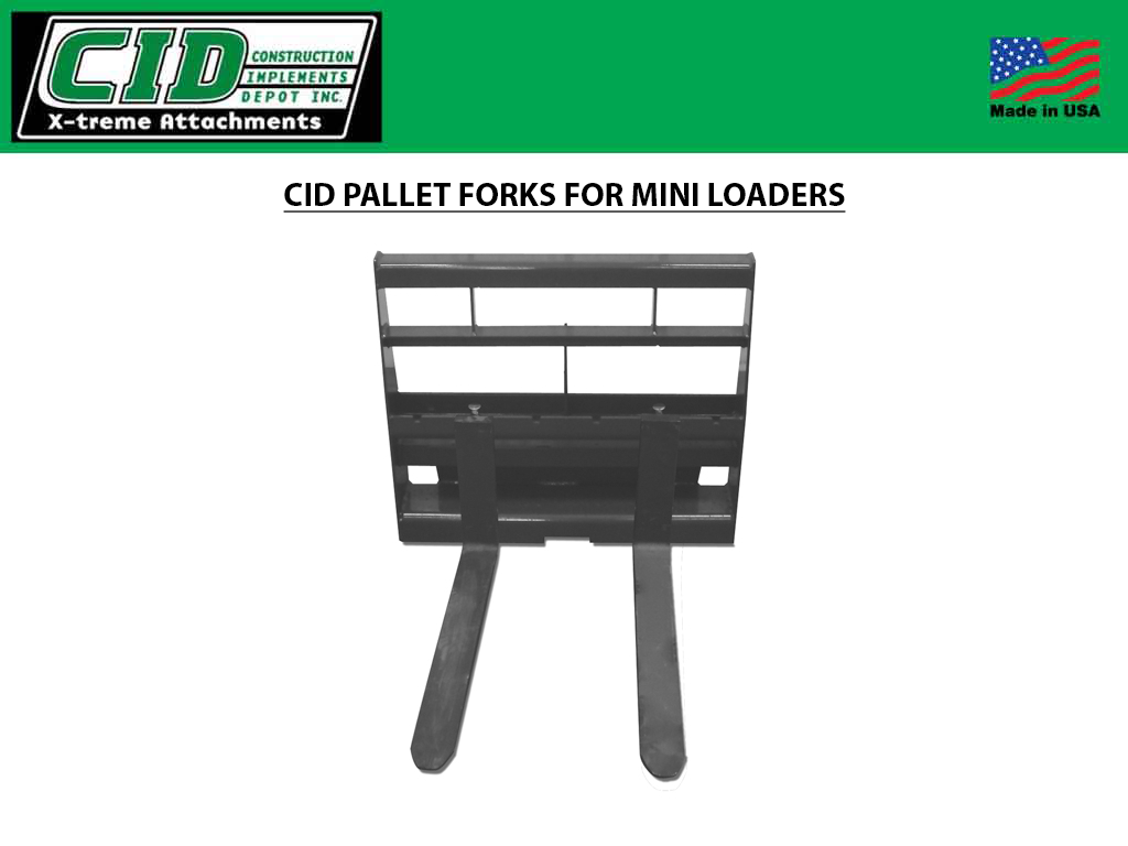 CID Pallet Forks for Mini Loaders