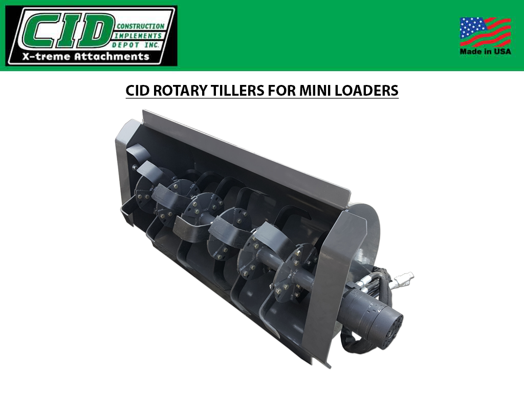 CID Rotary Tillers for Mini Loaders