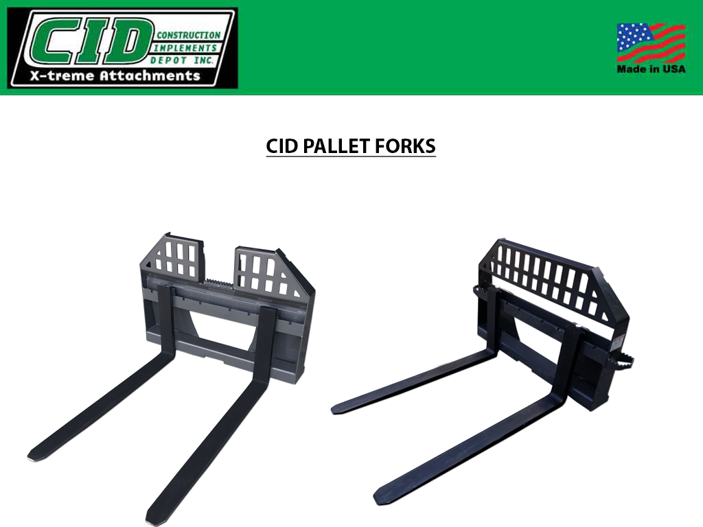 CID Pallet Forks for Skid Steers