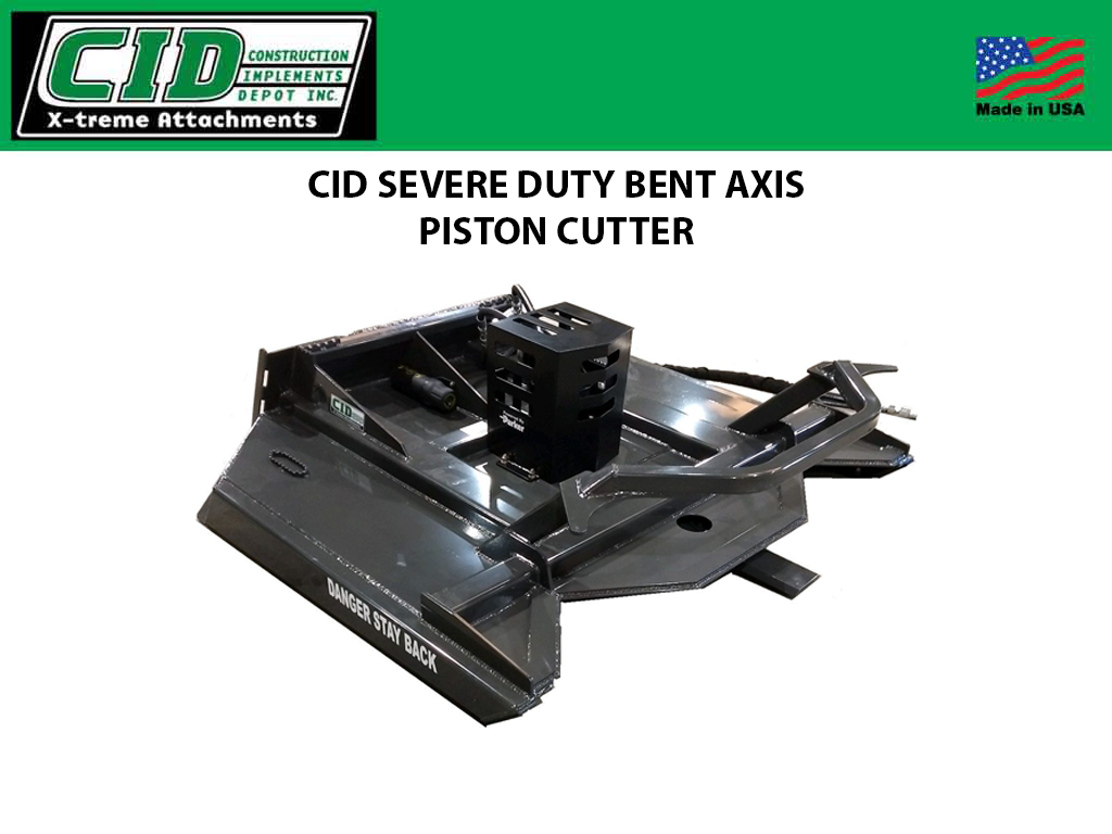 CID Severe Duty Bent Axis Piston Cutter for Skid Steers