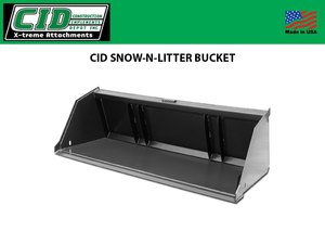 CID Snow-N-Litter Buckets for Skid Steers