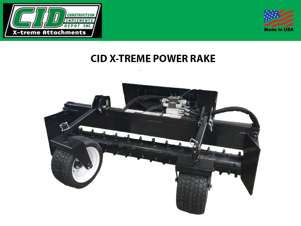 CID X-treme Power Rake for Skid Steers