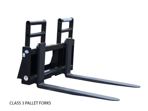 BLUE DIAMOND class 3 pallet forks with skid steer mounting