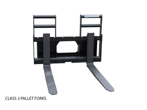 BLUE DIAMOND class 3 pallet forks with skid steer mounting