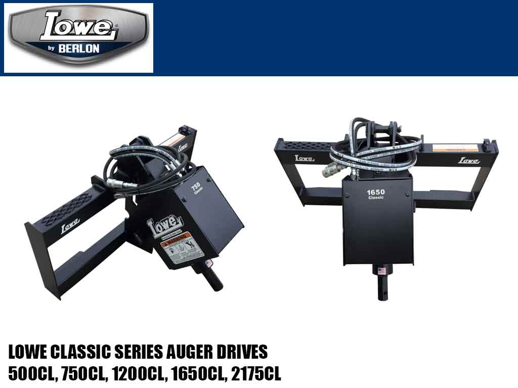 BERLON LOWE Classic Series Auger Drive for skid steer loaders