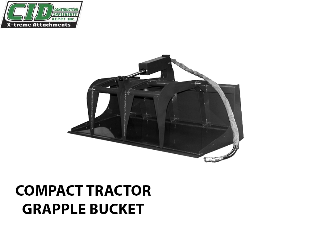 CID Grapple Buckets for Skid Steers