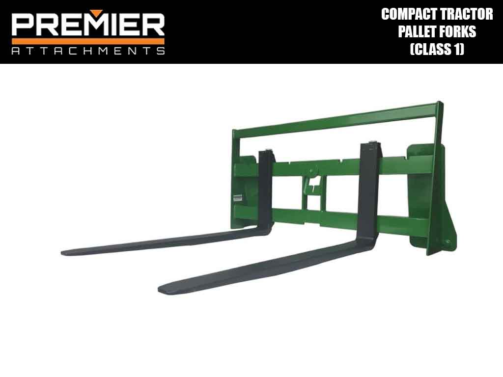 PREMIER compact tractor mount pallet forks (Class 1)