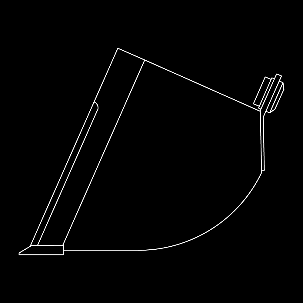 WAIN ROY ditching & grading buckets for excavators 52,000-65,000 lbs.