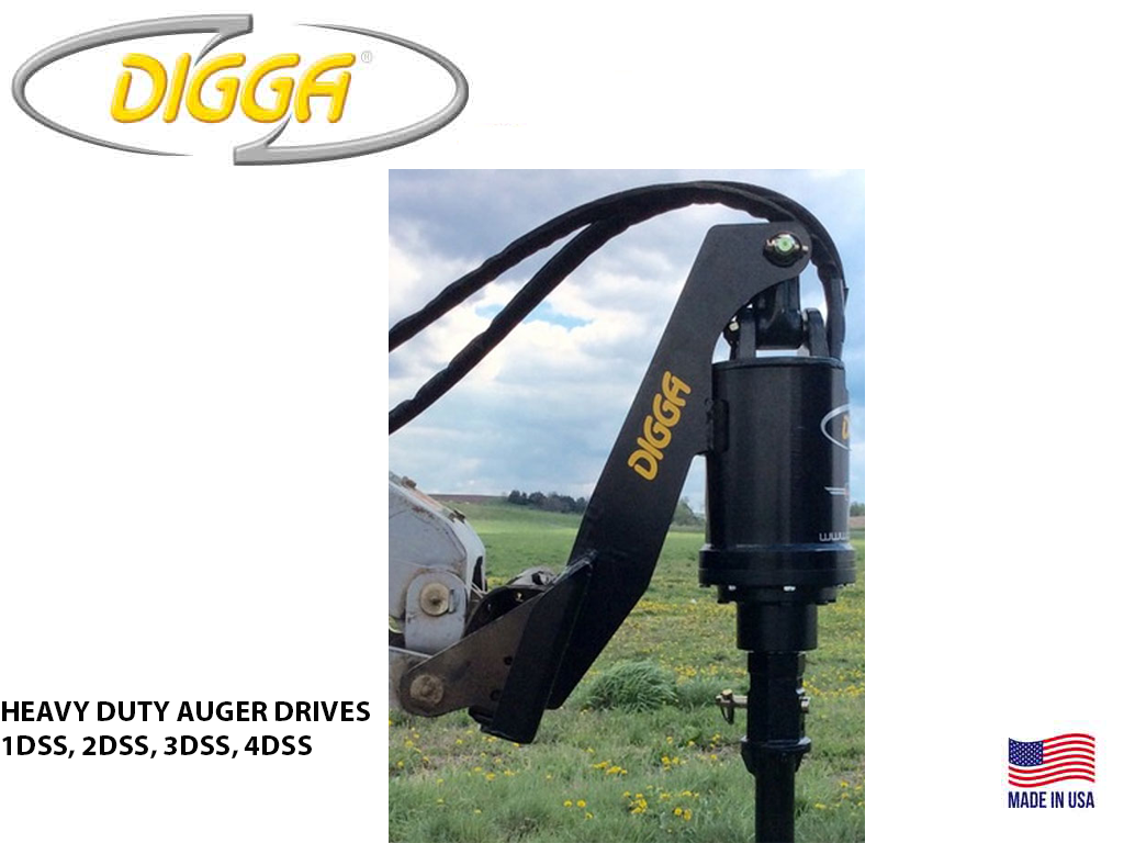 Accionamientos de barrena de servicio pesado DIGGA DSS para minicargadoras