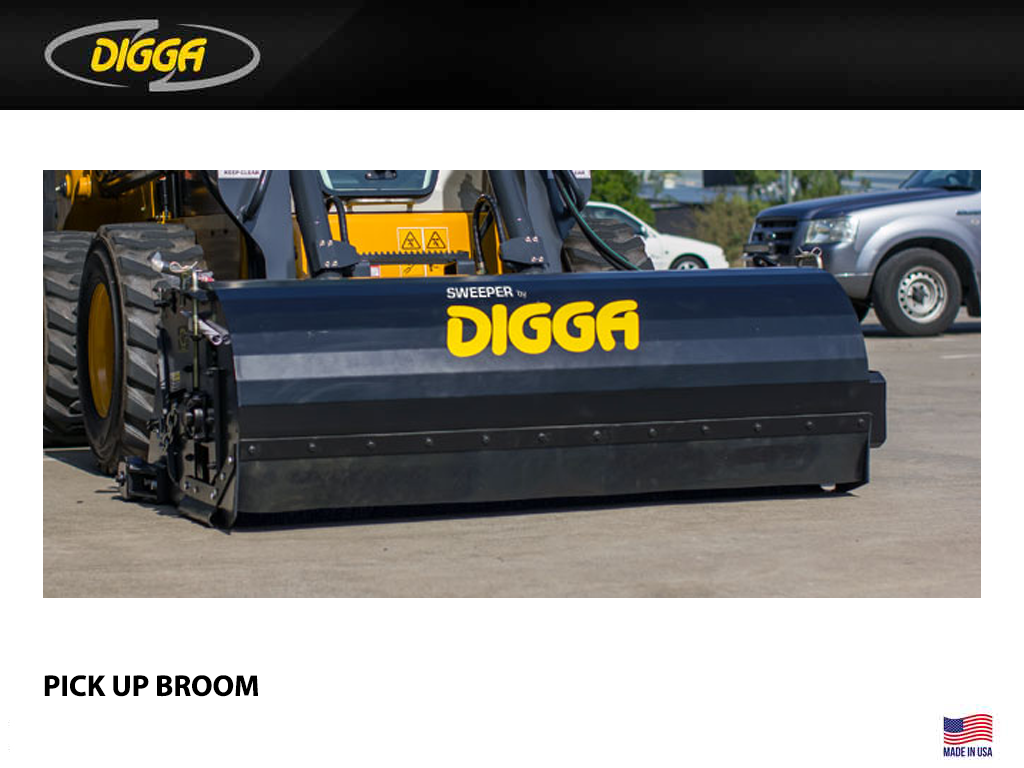 DIGGA Sweeper pick up bucket broom