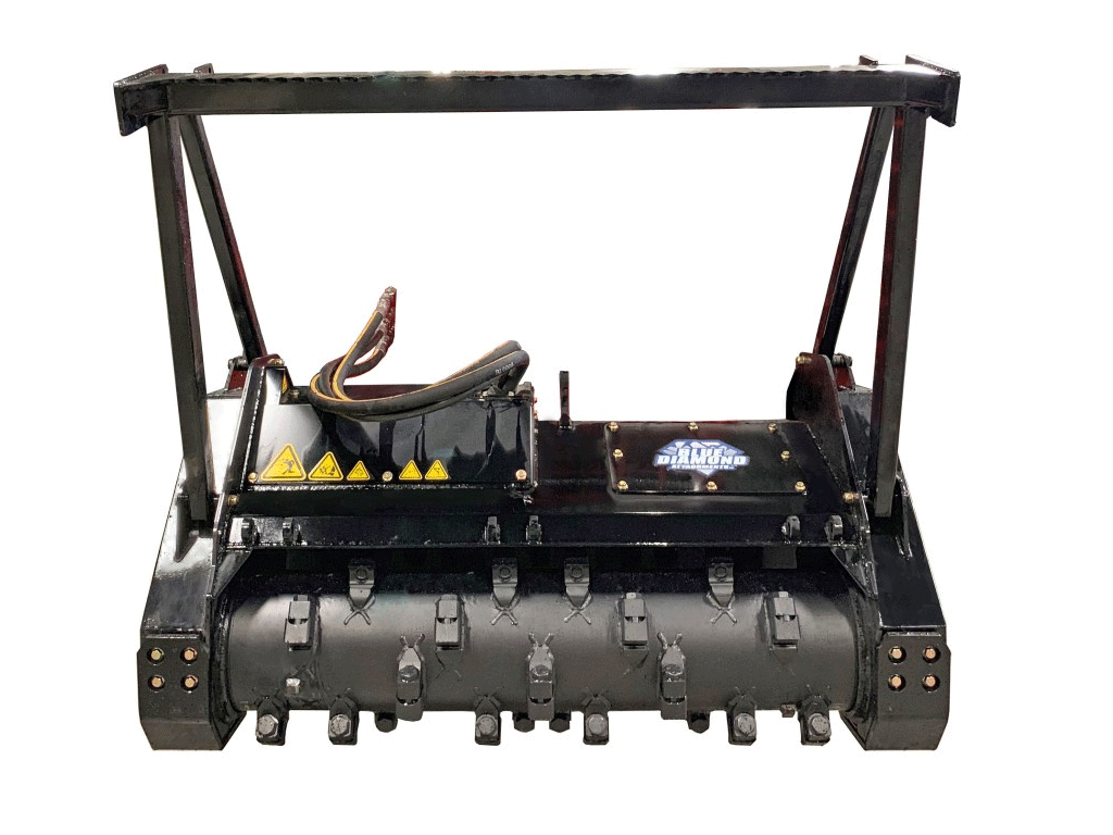 BLUE DIAMOND drum mulcher for skid steer loaders