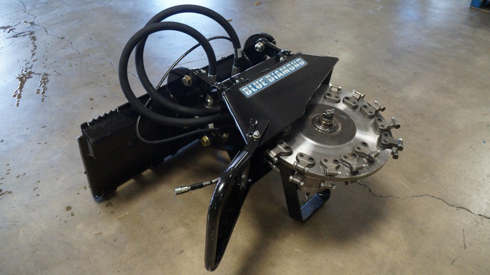BLUE DIAMOND extreme duty stump grinder for skid steers